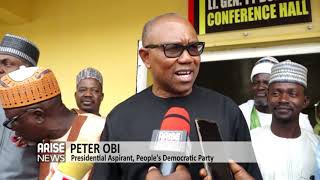 PETER OBI WOOS NORTHERN PDP DELEGATES - ARISE NEWS REPORT