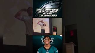 Nolan Smith SINGS at Training Camp During Philadelphia Eagles Rookie Talent Show