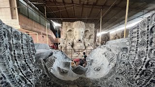 Ganesh idol Making 2022 | Making of Pop Ganesh using Mould / Dye | Dhoolpet Ganesh Making 2022