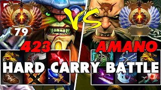 423 (BRISTLEBACK) vs AMANO (LYCAN) - Epic Battle Of Hard Carry Dota 2 Players - Z Dota 2