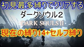 【縛り15個+α】初見縛りで行くダークソウル2　灼けた白王戦～