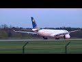 air namibia airbus a330 200 takeoff from frankfurt airport