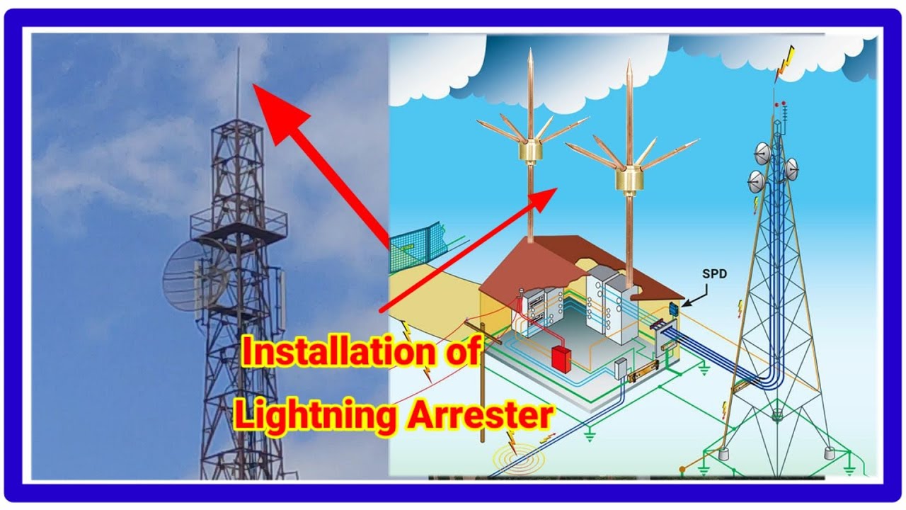 Lightning Arrester Installation China Copper Lightning Rod Of Modern