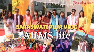 Saraswati Puja in AIIMS vlog 🤩 ||Life in Aiims|| #aiimsdelhi #neet