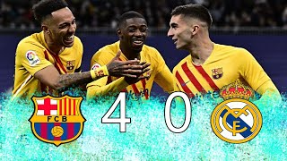Barcelona 4 vs Real Madrid 0 - LaLiga Jornada 29ª 2021/22 - Partido Completo