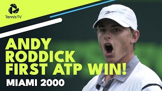 Andy Roddick's First Ever ATP Win! | Roddick vs Vicente Highlights Miami 2000