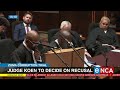 Zuma corruption trial | Judge Koen to decide on recusal | Part 1