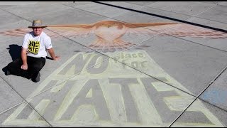 No Place For Hate - Falcon Creek Middle School - Chalk Art by Lance Leber