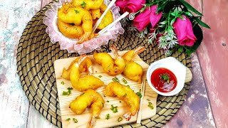 Udang Celup Tepung Yang  Rangup Di Luar ,Lembut Di Dalam,Sedap \u0026 Mudah