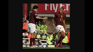 Henry and Pires funny penalty fail vs Man City, and Henry mocks him celebrating the next game