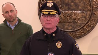 Shrewsbury police chief provides update after driver slams into department's front doors
