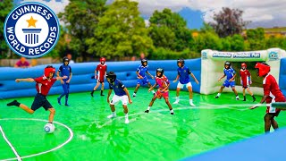 WORLD'S FIRST SLIP 'N' SLIDE FOOTBALL COMPETITION!! ⚽️💦
