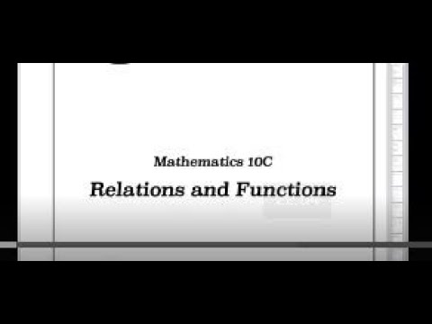 Math 10c Relations And Functions Lesson 2 Linear Relations Youtube