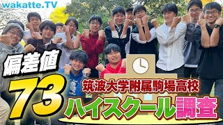 国立男子校の最高峰！筑波大学附属駒場高校ハイスクール調査！【wakatte TV】#791