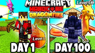 I Survived 100 Days in DRAGON FIRE Hardcore Minecraft.. But with VIKINGS