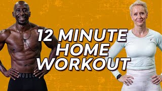 12 Minute Home Fat Burning Workout (BODYWEIGHT ONLY)