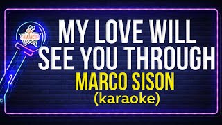 Marco Sison - My love will see you through (Karaoke)