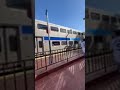 Metrolink Dummy Unit 650 leaves Santa Ana Station