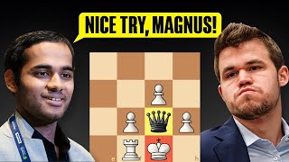 Carlsen Destroyed Arjun With Astonishing Queen Sacrifice