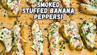 BBQ Appetizers! STUFFED Banana Peppers