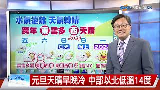 【立綱氣象報報】週五白天轉晴 早晚較涼 騎車穿保暖│中視晚間氣象 20231228