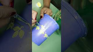 DIY plastic container reusing idea | Garden decor idea #shorts #youtubeshorts