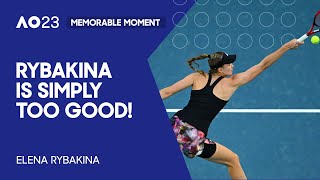 Finalist Rybakina Finishes with Finesse! | Australian Open Semi Final 2023