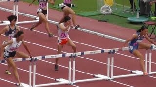 陸上 関東学生新人 Women 100mH 予選-3 第24回関東学生新人陸上競技選手権 2013.9.15