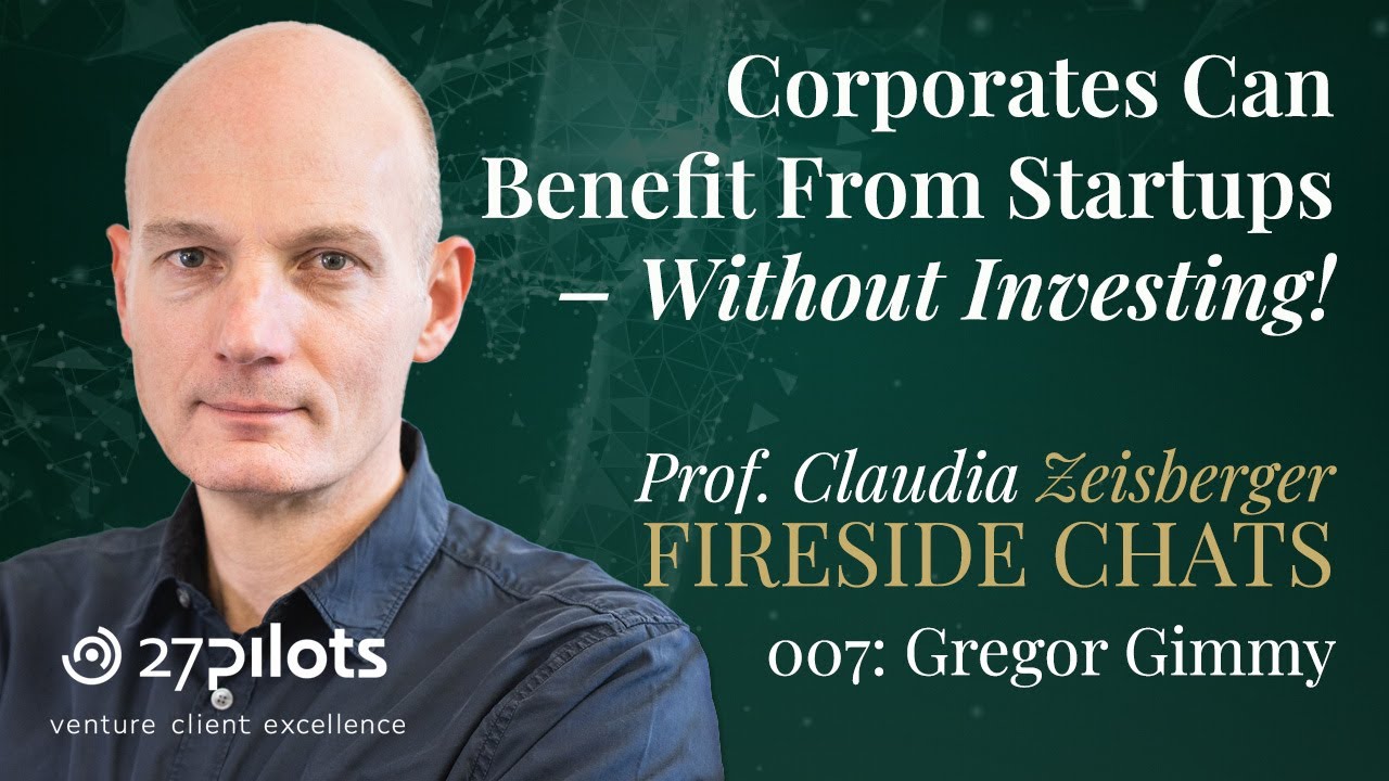 Corporates Can Benefit From Startups – Without Investing! | Gregor Gimmy