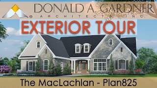 Elegant European house plan with a walkout basement foundation | The MacLachlan