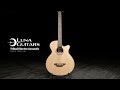 Luna Electro Acoustic Bass, Satin Natural | Gear4music demo