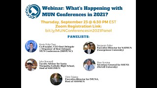 Webinar: What's Happening with Model United Nations Conferences in 2021?
