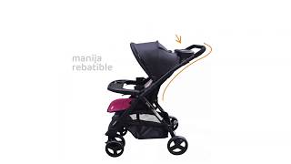 Coche Travel Mega Baby Etna Bebe Con Huevito y Manija Rebatible