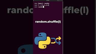 Randomly Shuffling a Python List! #python #coding
