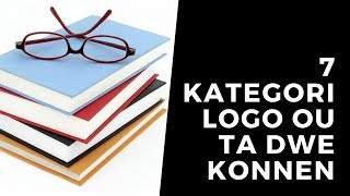 7 kategori logo ou ta dwe konnen avan ou komanse fè logo