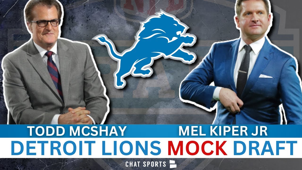 Mel Kiper & Todd McShay 2023 NFL Mock Draft Reaction For The Detroit ...