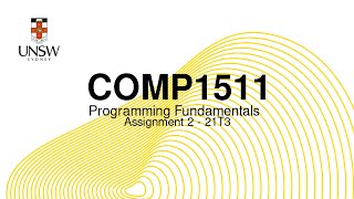 Assignment 2, COMP1511 - Programming Fundamentals 21 Term 3