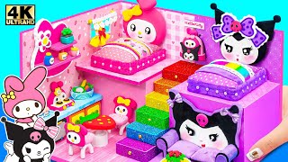 10+ DIY Miniature House Compilation | Make Cute My Melody House with Purple Room for Kuromi use Clay