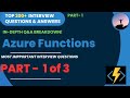 Top azure functions interview questions & answers