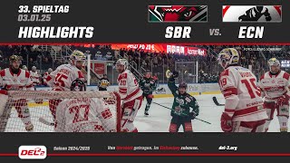 DEL2 Game Highlights Spieltag 33: Starbulls Rosenheim vs. EC Bad Nauheim