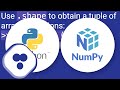 Numpy array dimensions