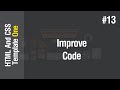 [Arabic] HTML & CSS Template One 2021 - #13 - Improve Code And Add Scrolling