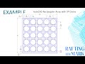 AutoCAD Rectangular Array with 3P Circles