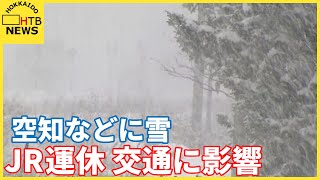 北海道 空知地方や日本海側で雪　JR函館線の特急が運休など交通に乱れも　夜からの雪の影響にも注意