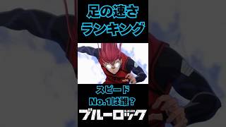 【ブルーロック】足の速さランキング！スピードNo 1は誰？ #ブルーロック#bluelock#