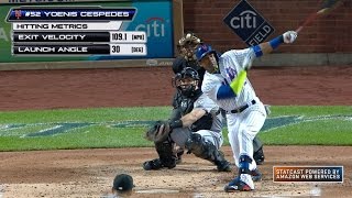 MIA@NYM: Cespedes crushes solo homer 442 feet