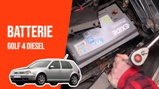 Batterie wechseln GOLF 4 1.9 TDI 🔋