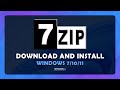 How To Download and Install 7-Zip On Windows 10/11 - (Tutorial)