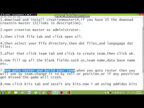 how to create your own team in fifa 14/15.works 100% how to create your own team in fifa 14/15.works 100%