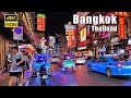 Walking in Chinatown Night Market - Bangkok 2023 [4K HDR]